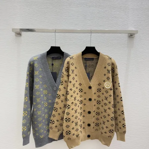 LV Women's Knitted Sweaters  Iconic Monogram Pattern in Dual Colors for Luxury Fashion Aficionados #B56265
