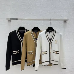 LV Women's Knitted Sweaters  Iconic Monogram Pattern in Dual Colors for Luxury Fashion Aficionados #B56266 LV Women's Knitted Sweaters  Iconic Monogram Pattern in Dual Colors for Luxury Fashion Aficionados #B56266