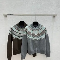 LV Women's Knitted Sweaters  Iconic Monogram Pattern in Dual Colors for Luxury Fashion Aficionados #B56267 LV Women's Knitted Sweaters  Iconic Monogram Pattern in Dual Colors for Luxury Fashion Aficionados #B56267