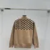 LV Women's Knitted Sweaters:  Iconic Monogram Pattern with Half   Zip Mock Neck for Luxury Fashion Enthusiasts #B56256
