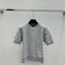 Ladies LV Monogram Knit Short Sleeve Crew Neck Blouse #B62500