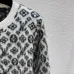 Louis Vuitton Women's Luxury Fuzzy Knit Cardigan  Featuring Iconic All-Over Monogram Jacquard and Cozy Crew Neck #B56295