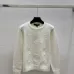 Louis Vuitton Women's Luxury Fuzzy Knit Cardigan  Featuring Iconic All-Over Monogram Jacquard and Cozy Crew Neck #B56297