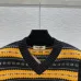 Miu Miu Women's Knitted Sweater  Vibrant Striped V   Neck Design with Intricate Patterns for Fashion   Forward Women #B56258
