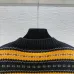 Miu Miu Women's Knitted Sweater  Vibrant Striped V   Neck Design with Intricate Patterns for Fashion   Forward Women #B56258