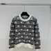 Miu Miu Women's Striped Logo Knit Sweater  Featuring Bold Miu Miu Intarsia Pattern and Comfortable Crew Neckline #B56313