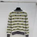 Miu Miu Women's Striped Logo Knit Sweater  Featuring Bold Miu Miu Intarsia Pattern and Comfortable Crew Neckline #B56313