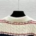 Miu Miu Women's Striped Logo Knit Sweater  Featuring Bold Miu Miu Intarsia Pattern and Comfortable Crew Neckline #B56314