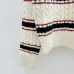 Miu Miu Women's Striped Logo Knit Sweater  Featuring Bold Miu Miu Intarsia Pattern and Comfortable Crew Neckline #B56314