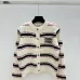 Miu Miu Women's Striped Logo Knit Sweater  Featuring Bold Miu Miu Intarsia Pattern and Comfortable Crew Neckline #B56314