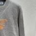 Prada Women's Knitted Sweater  Classic Grey Style with Orange Logo Embroidery for Luxury Fashion Fans #B56260