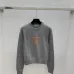 Prada Women's Knitted Sweater  Classic Grey Style with Orange Logo Embroidery for Luxury Fashion Fans #B56260
