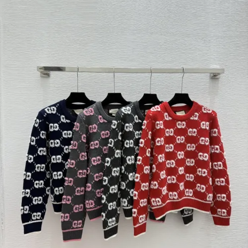 Sale Gucci Women's Crewneck Sweaters: Iconic Double G Pattern in Multi-Color Options for Luxury Fashion Enthusiasts #B57740