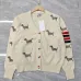 Thom Browne Women's Cardigans Adorable Dachshund - Embroidered Styles with Signature Stripes for Fashion Lovers #B54824
