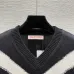 Valentino Women's Knitted Sweater Bold Black   White Chevron V   Neck Design for Luxury Fashion Enthusiasts #B56259
