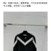 Valentino Women's Knitted Sweater Bold Black   White Chevron V   Neck Design for Luxury Fashion Enthusiasts #B56259