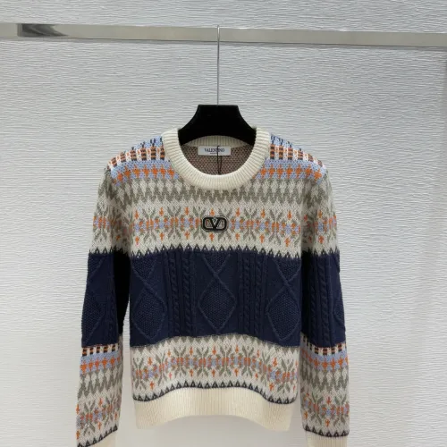 Valentino Women's Knitted Sweater Fair Isle Pattern with Signature VLogo and Cable  Knit Detail for Luxury Seekers #B56257