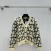 Valentino Women's V Neck Cardigan Sweaters Iconic V Logo Pattern in Dual Colors for Luxury Fashion Enthusiasts #B57735