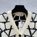 Valentino Women's V Neck Cardigan Sweaters Iconic V Logo Pattern in Dual Colors for Luxury Fashion Enthusiasts #B57735