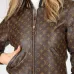 LV Designer Chic Monogram Print Cropped Baseball Jacket #B62493
