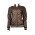 LV Designer Chic Monogram Print Cropped Baseball Jacket #B62493