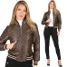 LV Designer Chic Monogram Print Cropped Baseball Jacket #B62493