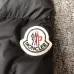 MONLER mid length down jacket for women Black/white/green #99901580
