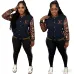 Premium Luxury LV Monogram Embroidered Patchwork Fashion Varsity Bomber Jacket #B62495