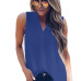 V-neck lotus leaf sleeve sleeve loose chiffon shirt shirt factory direct sales (9 colors) S-5XL-$9.9 #99907122