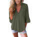 V-neck lotus leaf sleeve sleeve loose chiffon shirt shirt factory direct sales (9 colors) S-5XL-$9.9 #99907123