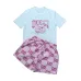 2025 Special Price Gucci Style Logo T-Shirt & Monogram Shorts Set - Designer Women's Summer Outfit #B54105