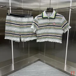 Casablanca Style Knit Polo Top & Skirt Set, S-XL #B63513 Casablanca Style Knit Polo Top & Skirt Set, S-XL #B63513