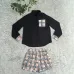 Chic Burberry Inspired Plaid Check Shirt & Shorts Matching Set - Women's Elegant Two-Piece Summer Outfit with Classic Design #B54107