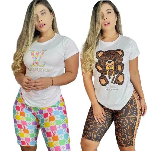 Louis Vuitton 2023 new Fashion Short Tracksuits for Women #999932797