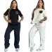 Luxury Louis Vuitton Inspired Monogram Tracksuit Set - Women's Comfortable & Stylish Sportswear Ensemble with Iconic LV Pocket #B54106