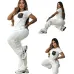 Luxury Louis Vuitton Inspired Monogram Tracksuit Set - Women's Comfortable & Stylish Sportswear Ensemble with Iconic LV Pocket #B54106