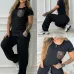 Luxury Louis Vuitton Inspired Monogram Tracksuit Set - Women's Comfortable & Stylish Sportswear Ensemble with Iconic LV Pocket #B54106