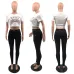 Prada Two-piece set including a new cross-border European and American independent website high street fashion brand letter-printed short-sleeved T-shirt and long pants #B64629