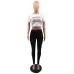 Prada Two-piece set including a new cross-border European and American independent website high street fashion brand letter-printed short-sleeved T-shirt and long pants #B64629