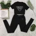 Prada Two-piece set including a new cross-border European and American independent website high street fashion brand letter-printed short-sleeved T-shirt and long pants #B64629