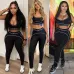 Sale ALO Yoga Inspired Contour Trim Tank Top & High-Waisted Leggings Set - Women's Sculpting Activewear Ensemble for Fitness   Style  #B54109