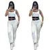 new fashion alo yoga sports vest pants running fitness waist-tightening women's clothing two-piece set #B50918