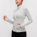2021 autumn and winter models nylon stretch zipper running long-sleeved yoga sports jacket women #99910210