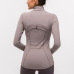 2021 autumn and winter models nylon stretch zipper running long-sleeved yoga sports jacket women #99910210