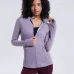 2021 autumn and winter models nylon stretch zipper running long-sleeved yoga sports jacket women #99910210