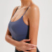 merillat halter sexy sports bra with chest pads gather and stereotype fitness camisole #99910190